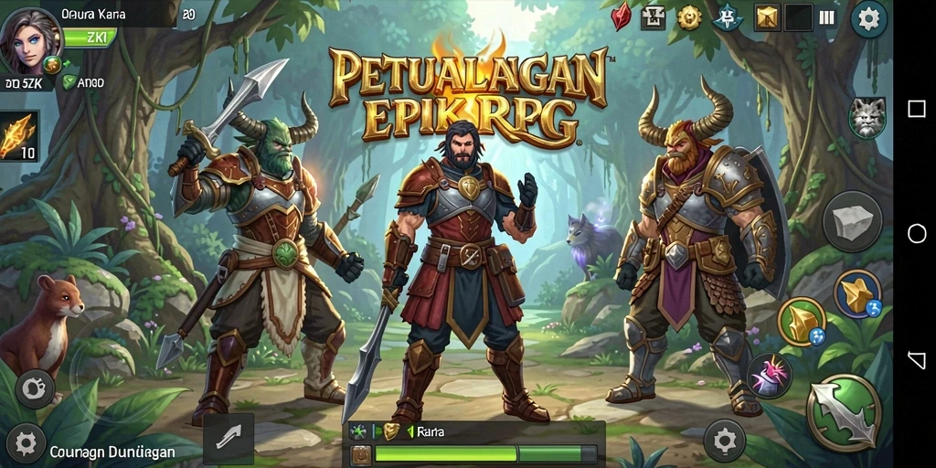 Tangkapan layar gameplay 5ZK dengan pertarungan epik dan eksplorasi yang mendalam.