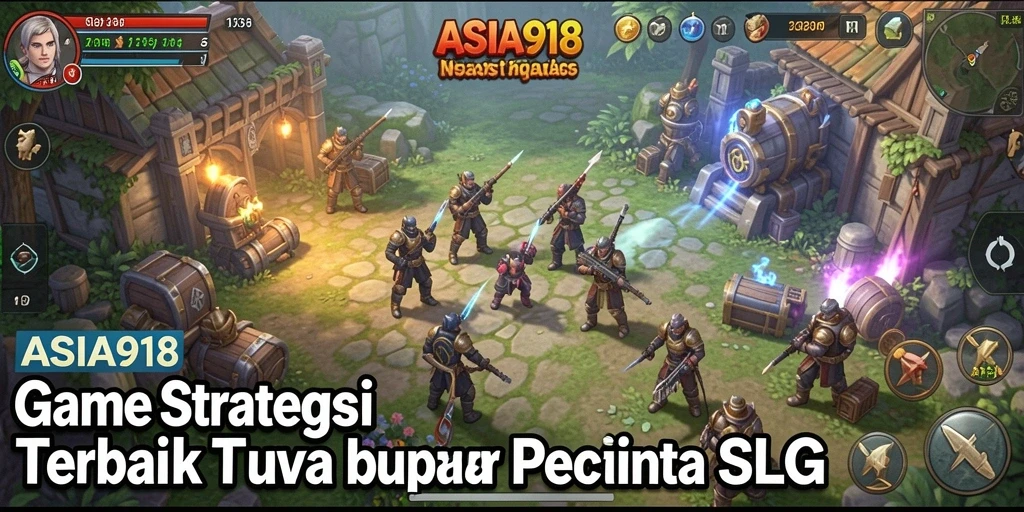 Tangkapan layar gameplay ASIA918 yang menampilkan pertempuran strategis.