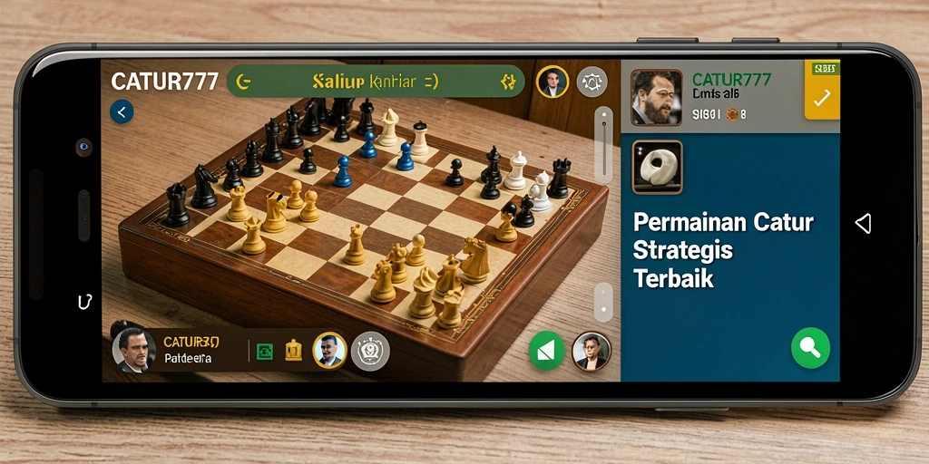 Gameplay catur strategis yang mendebarkan dan menantang.