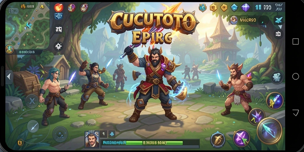 Tangkapan layar menampilkan gameplay seru di dunia CUCUTOTO.