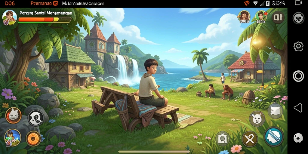 Screenshot utama D06 menampilkan gameplay yang penuh warna dan menarik.