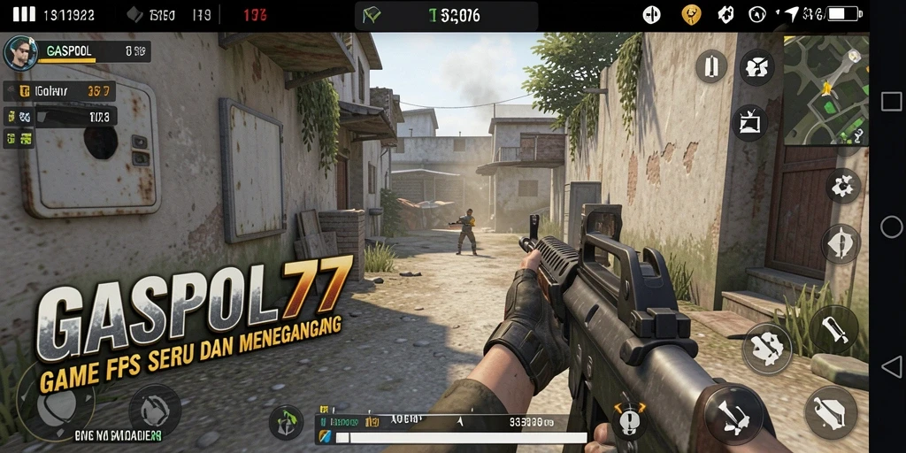 Gameplay GASPOL77 menampilkan aksi tembak-menembak yang mendebarkan.