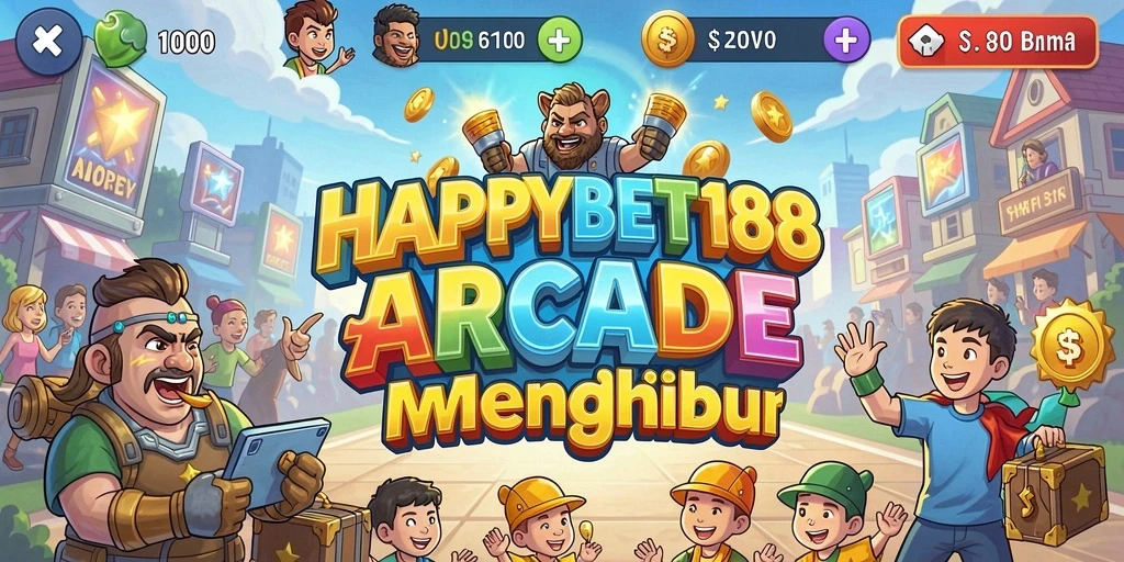 Screenshot utama <strong>HAPPYBET188</strong> menampilkan gameplay Arcade yang seru dan menantang.