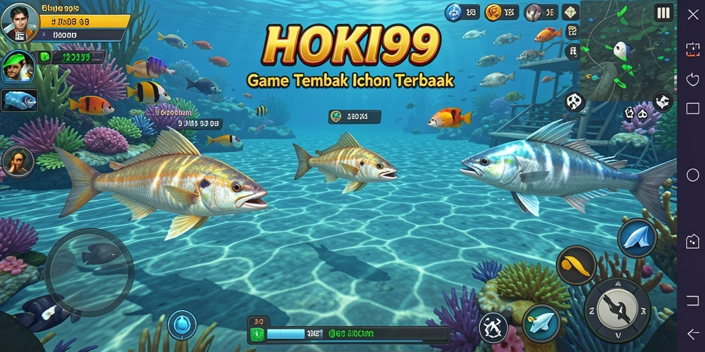 Gameplay seru menembak ikan dengan grafis menakjubkan.
