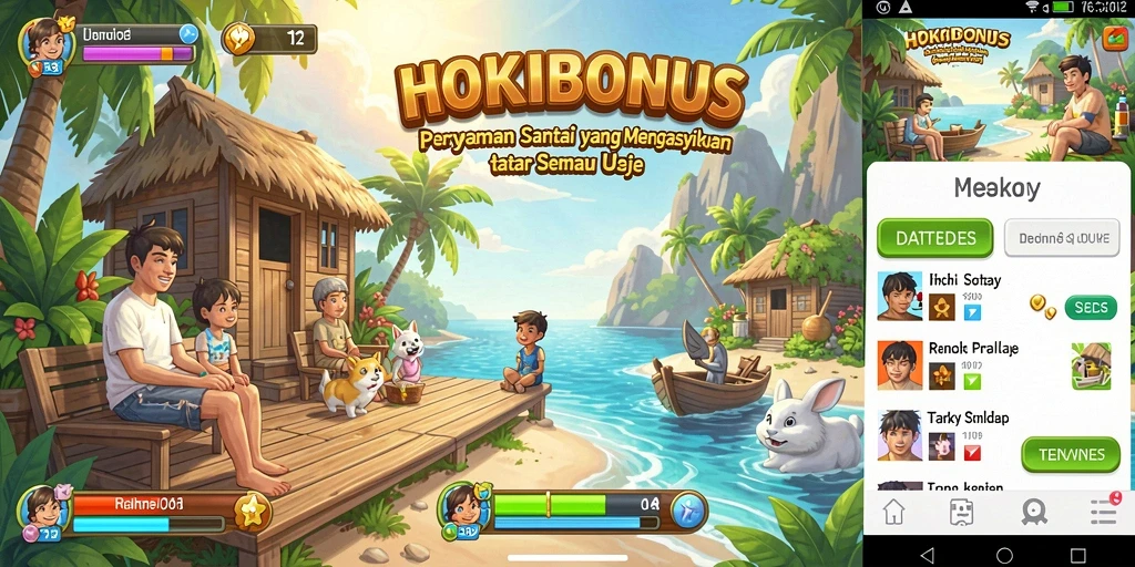 Screenshot gameplay HOKIBONUS menampilkan aksi seru dalam permainan santai.