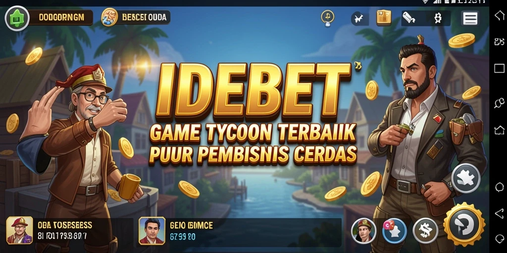 Gameplay IDEBET menampilkan pengelolaan bisnis yang mendalam dan menarik.