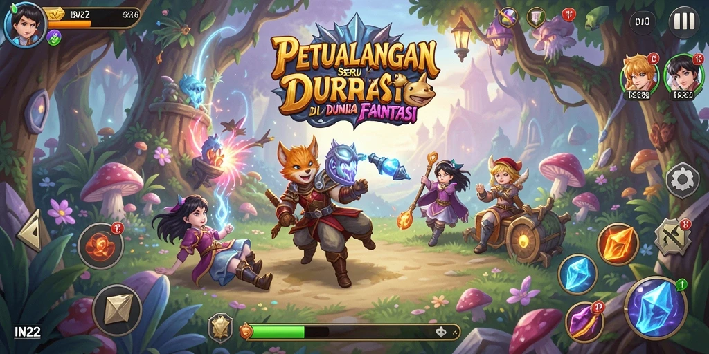 Screenshot IN22 menampilkan gameplay dengan aksi petualangan seru dan lingkungan yang memukau.