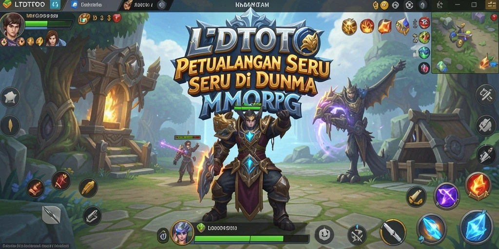 Screenshot gameplay LTDTOTO menampilkan petualangan fantastis di dunia MMORPG.