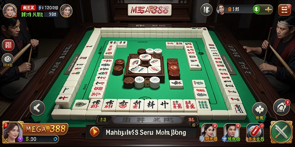 Tampilan seru gameplay Mahjong di MEGA388