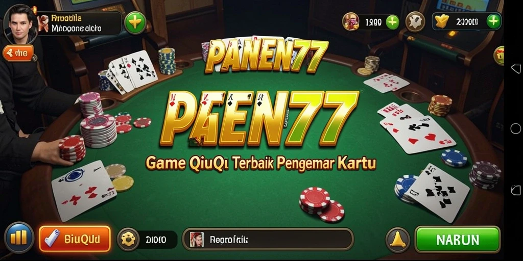 Tampilan seru gameplay QiuQiu di PANEN77.