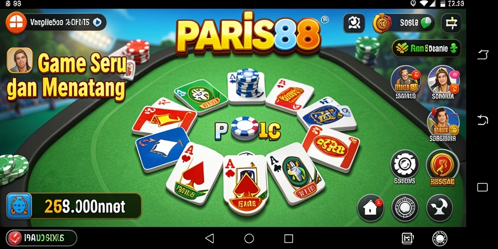 Tampilan gameplay seru dan interaktif dari PARIS88.