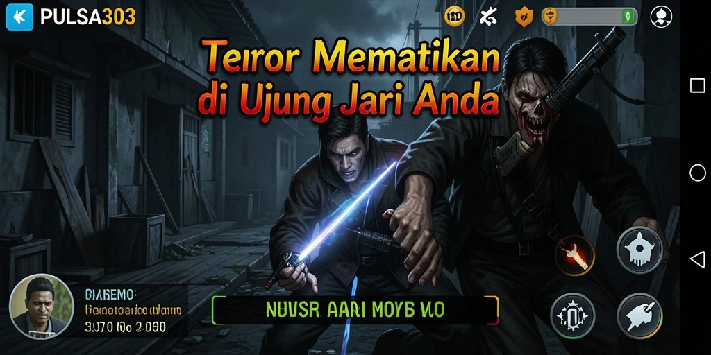 Tampilan gameplay yang menegangkan di dunia horor.