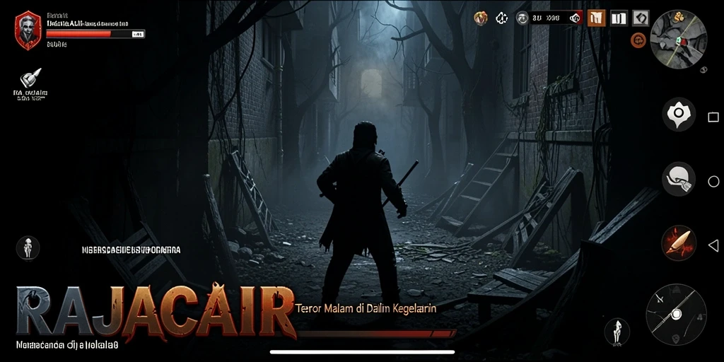 Tampilan gameplay RAJACAIR yang mencekam dan menyeramkan.