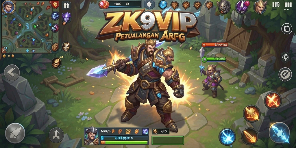 Screenshot gameplay yang menampilkan aksi petualangan mendebarkan di ZK9VIP.
